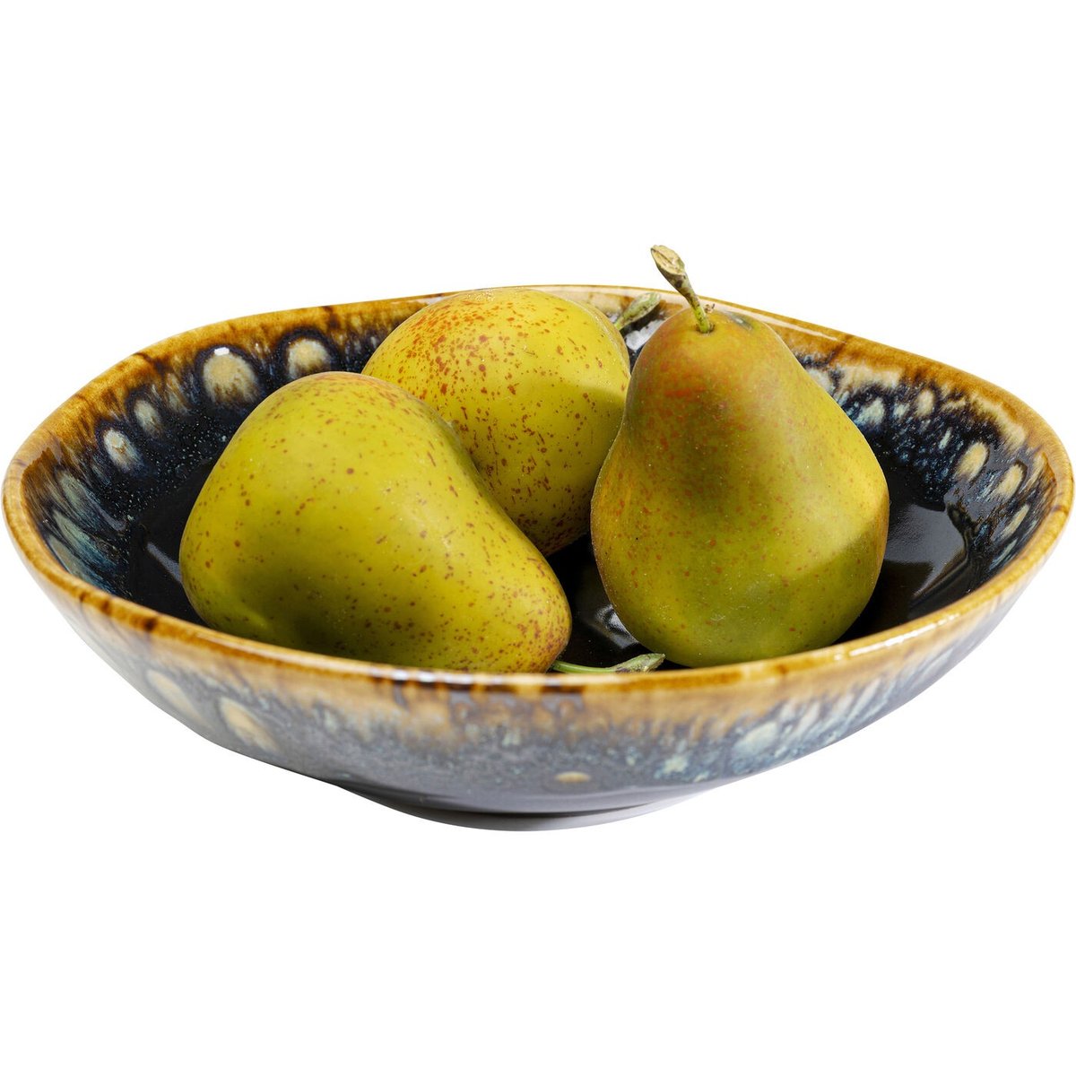 Lot de 4 assiettes creuses, LIO bleu, KARE DESIGN