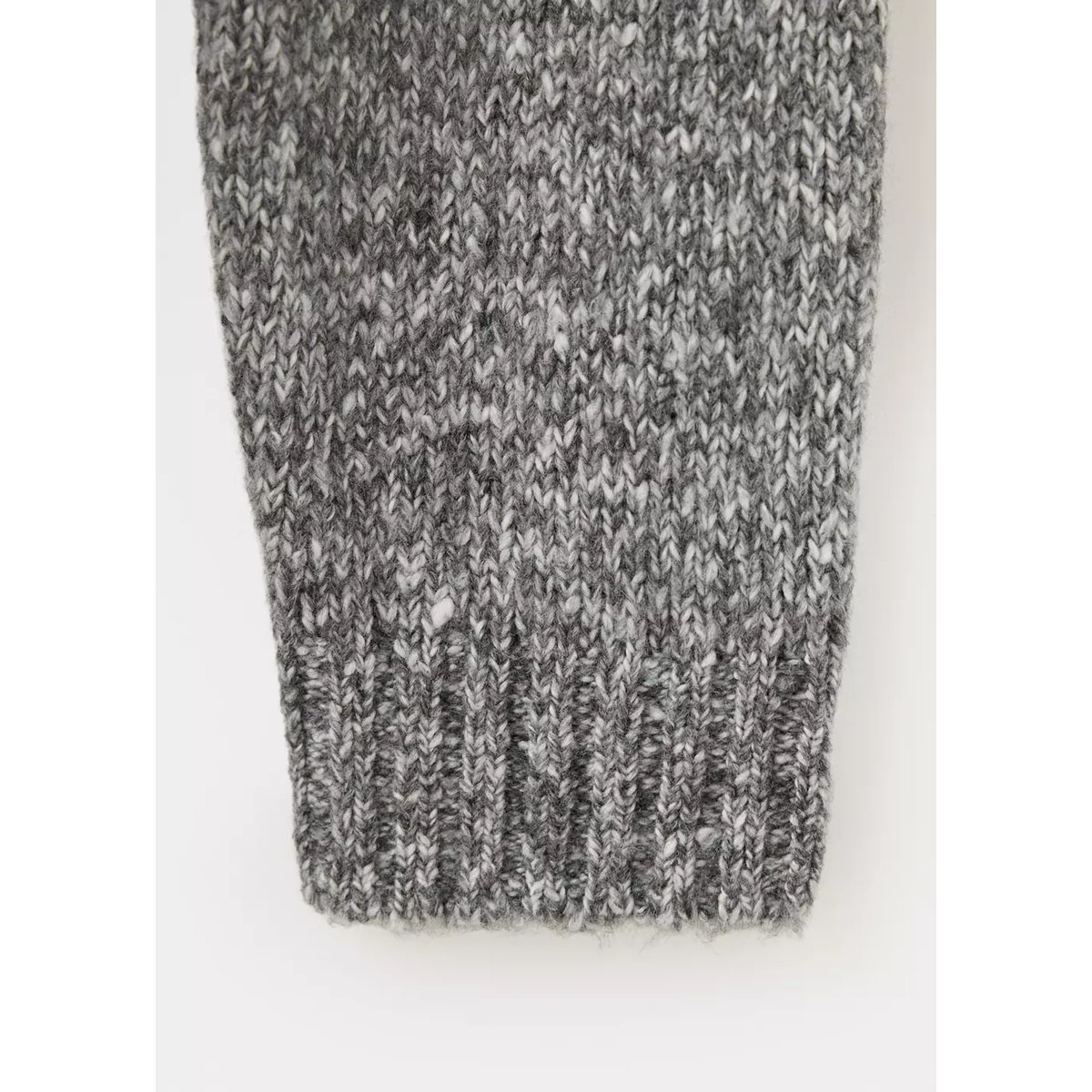 Pull-over chiné col rond gris chiné moyen, MANGO KIDS