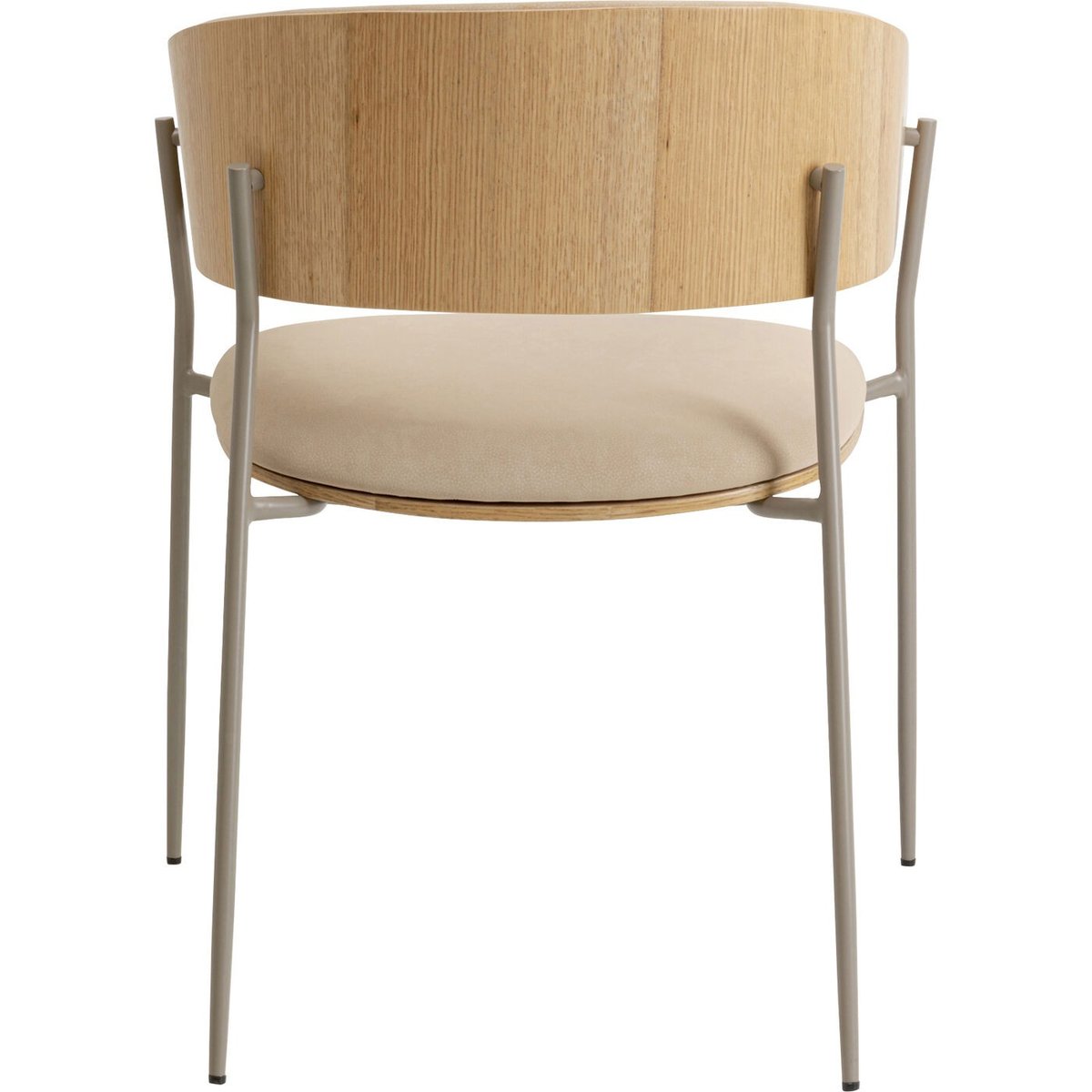 Chaise avec accoudoirs en chêne, CINDY beige, KARE DESIGN