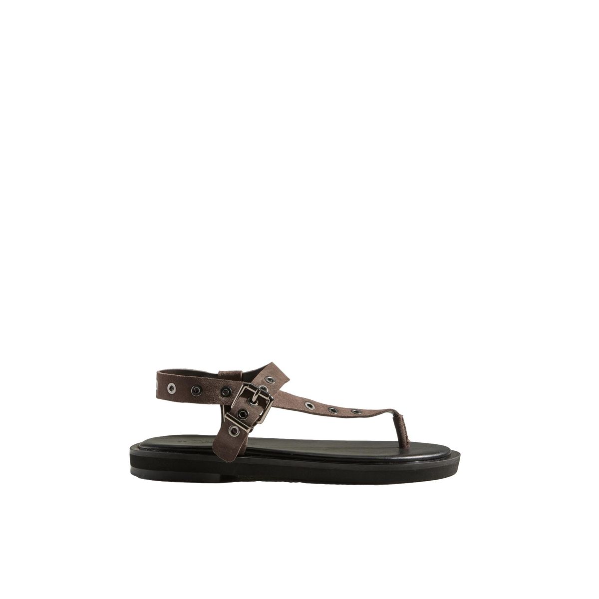 Sandales en cuir asymétriques n. premium gris/marron, NEXT