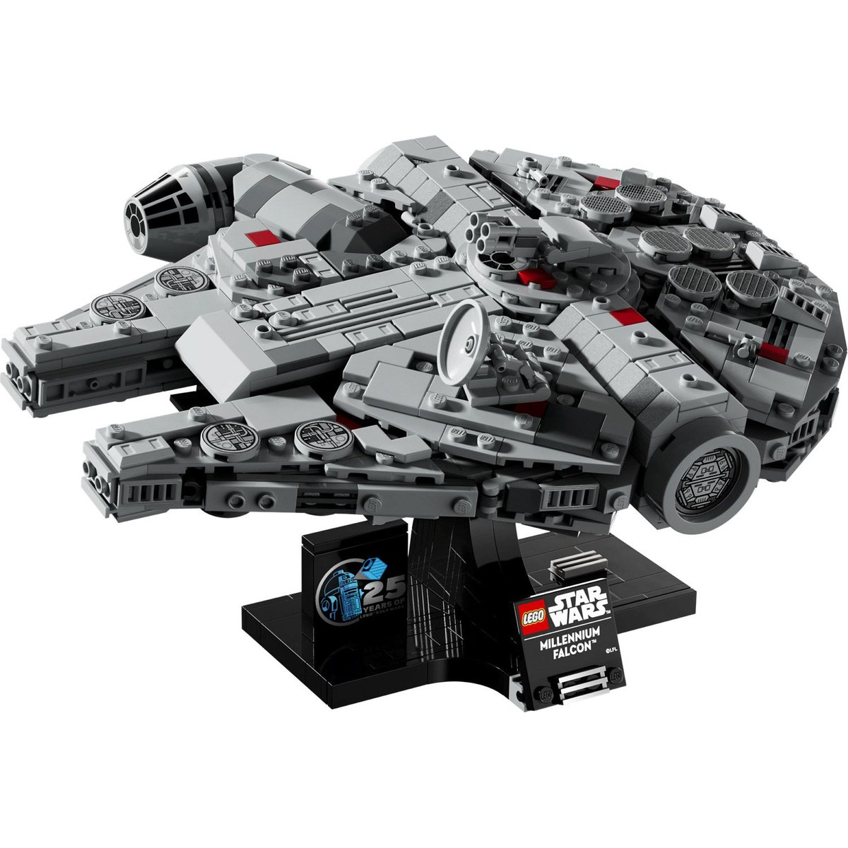 LEGO Star Wars : Millennium Falcon - Set de Construction 75375 gris et noir, LEGO