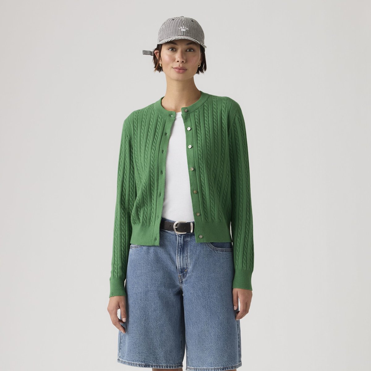 Cardigan col rond Supersoft vert - pine green, LEVI'S