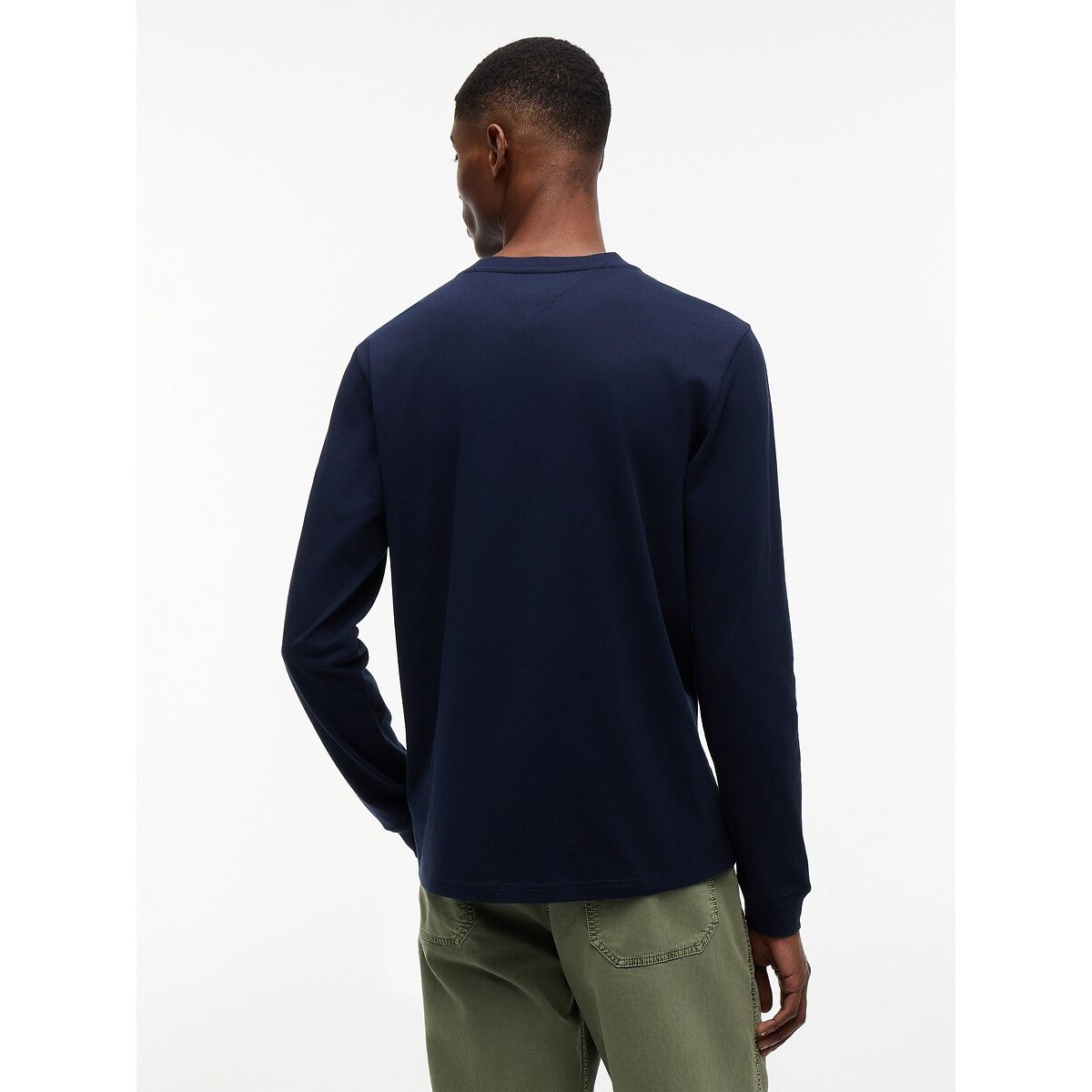 Pack of 2 Long Sleeve Slim Fit T-Shirts ecru + blue, TOMMY JEANS