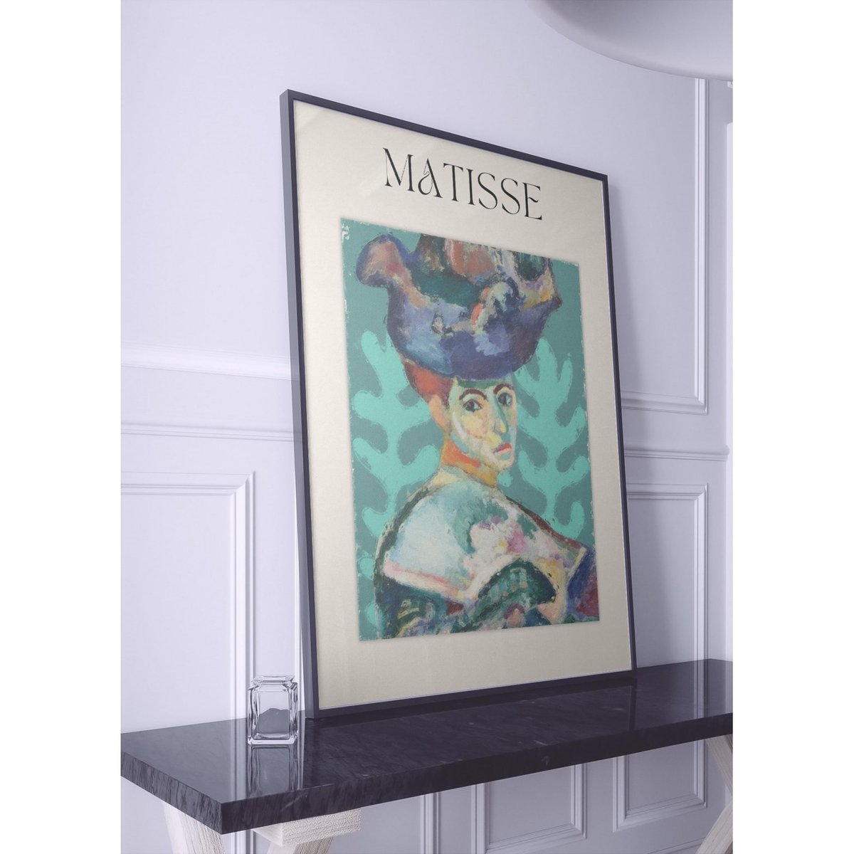 Affiche Matisse - Portrait Cubiste blanc, L'AFFICHERIE