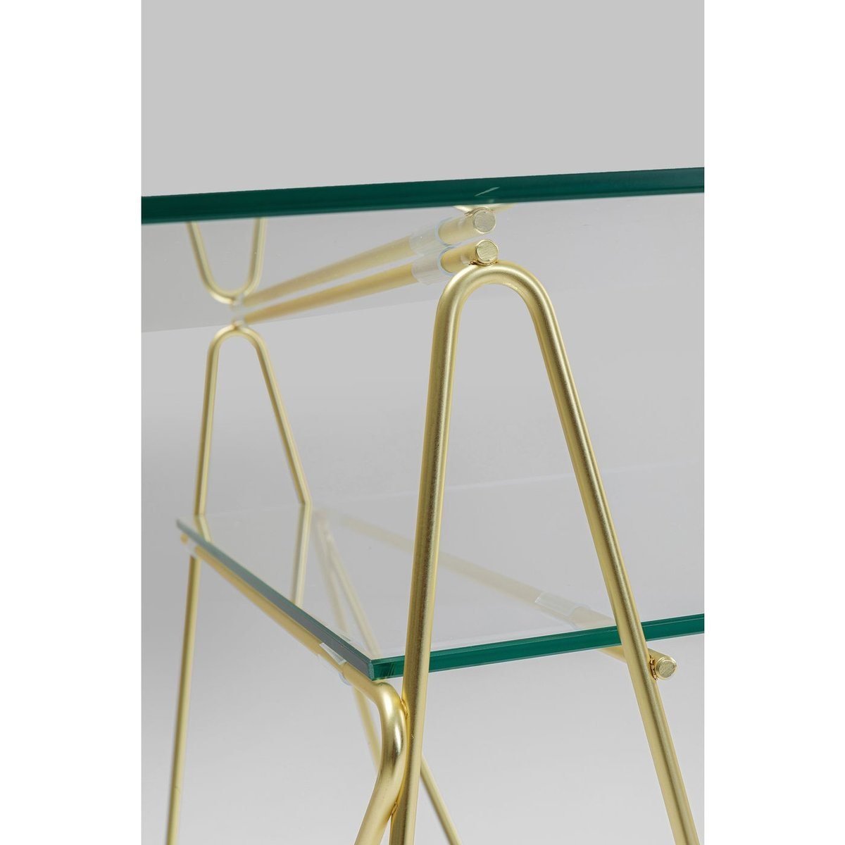 Tréteaux de bureau en acier, POLAR doré, KARE DESIGN