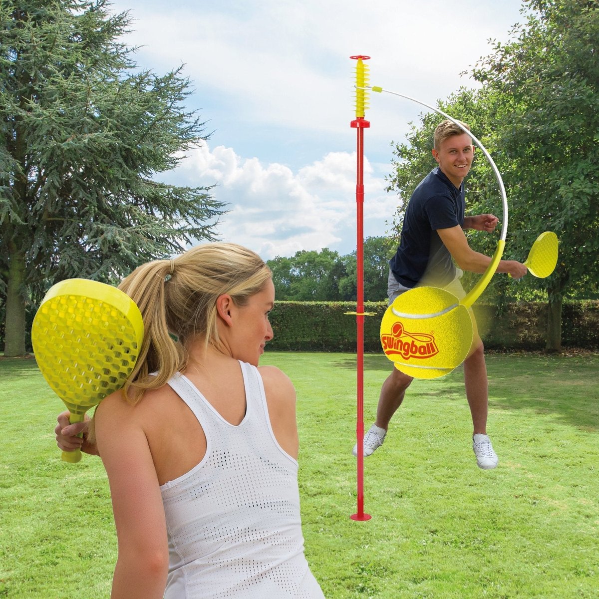 Jeu de balle Swingball CLASSIC rouge - jaune, SWINGBALL