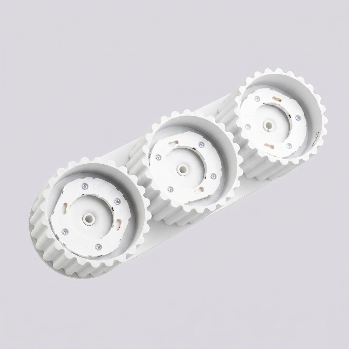 Plafonnier Aluminium Blanc Gx53 3 AURA blanc, EDEN