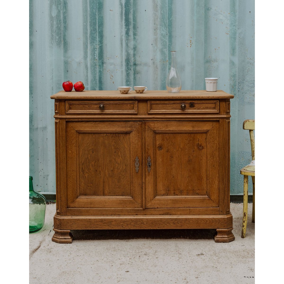 Buffet en bois Gilbert N°1528 - Bon état bois clair, DEBONGOUT