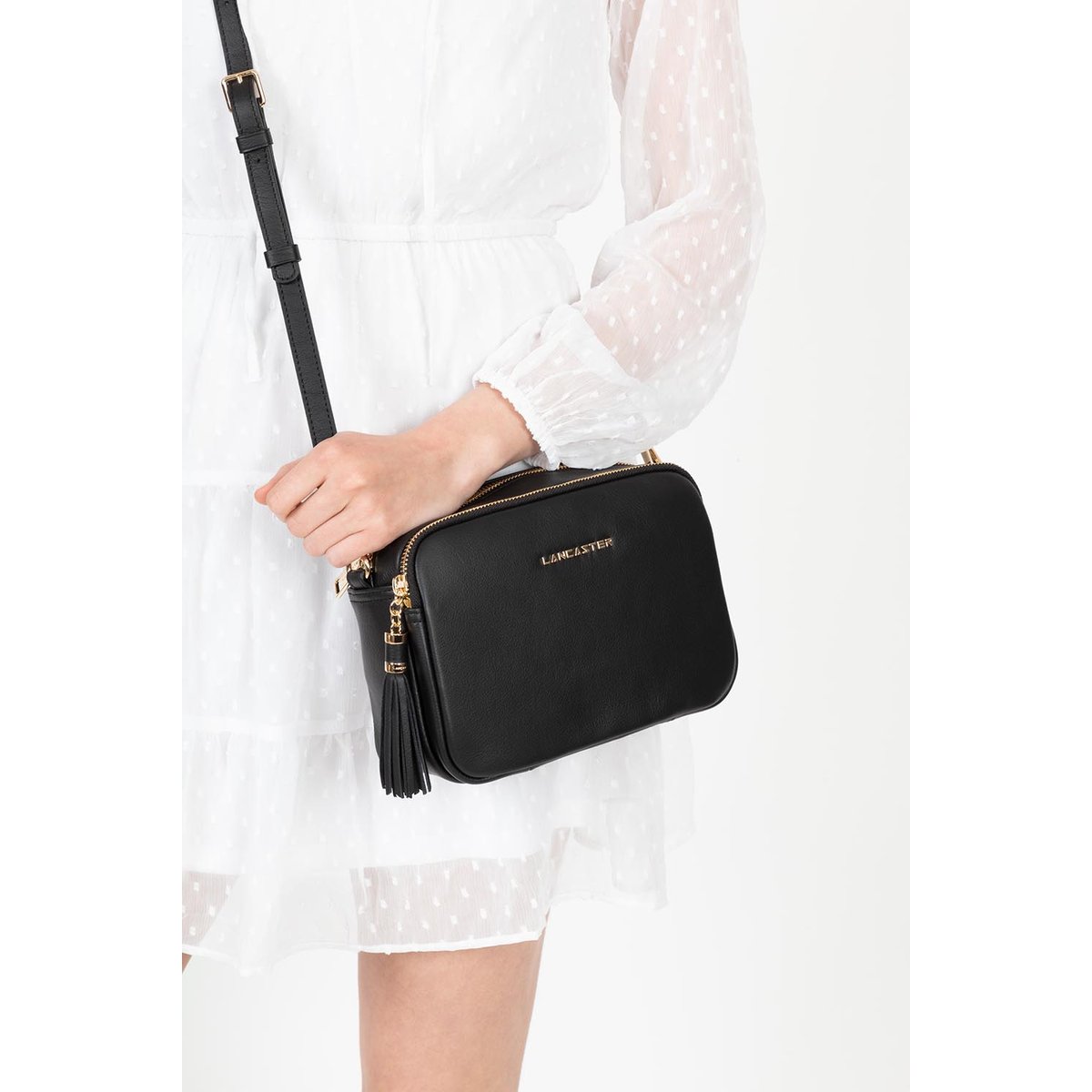 Sac trotteur MADEMOISELLE ANA noir, LANCASTER