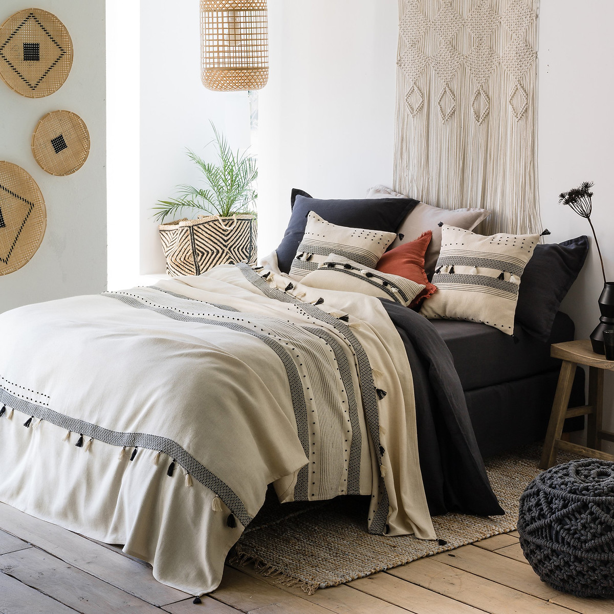 Dessus de lit coton, Parfeto ecru, LA REDOUTE INTERIEURS