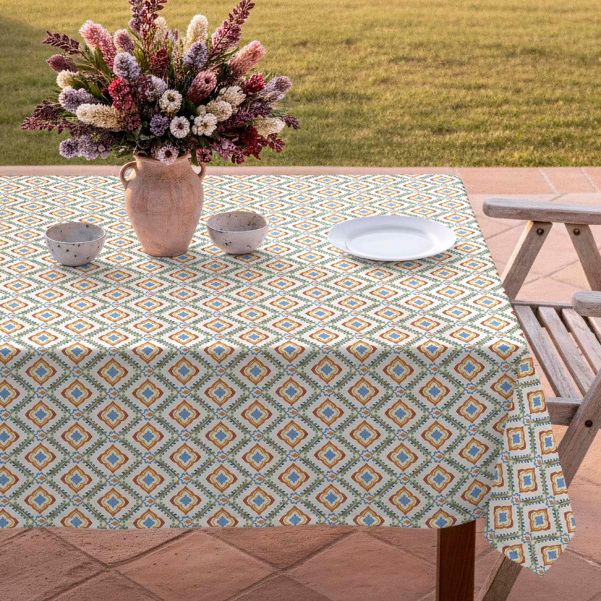 Nappe anti-taches Agadir - 100% coton - orange, NAF NAF HOME