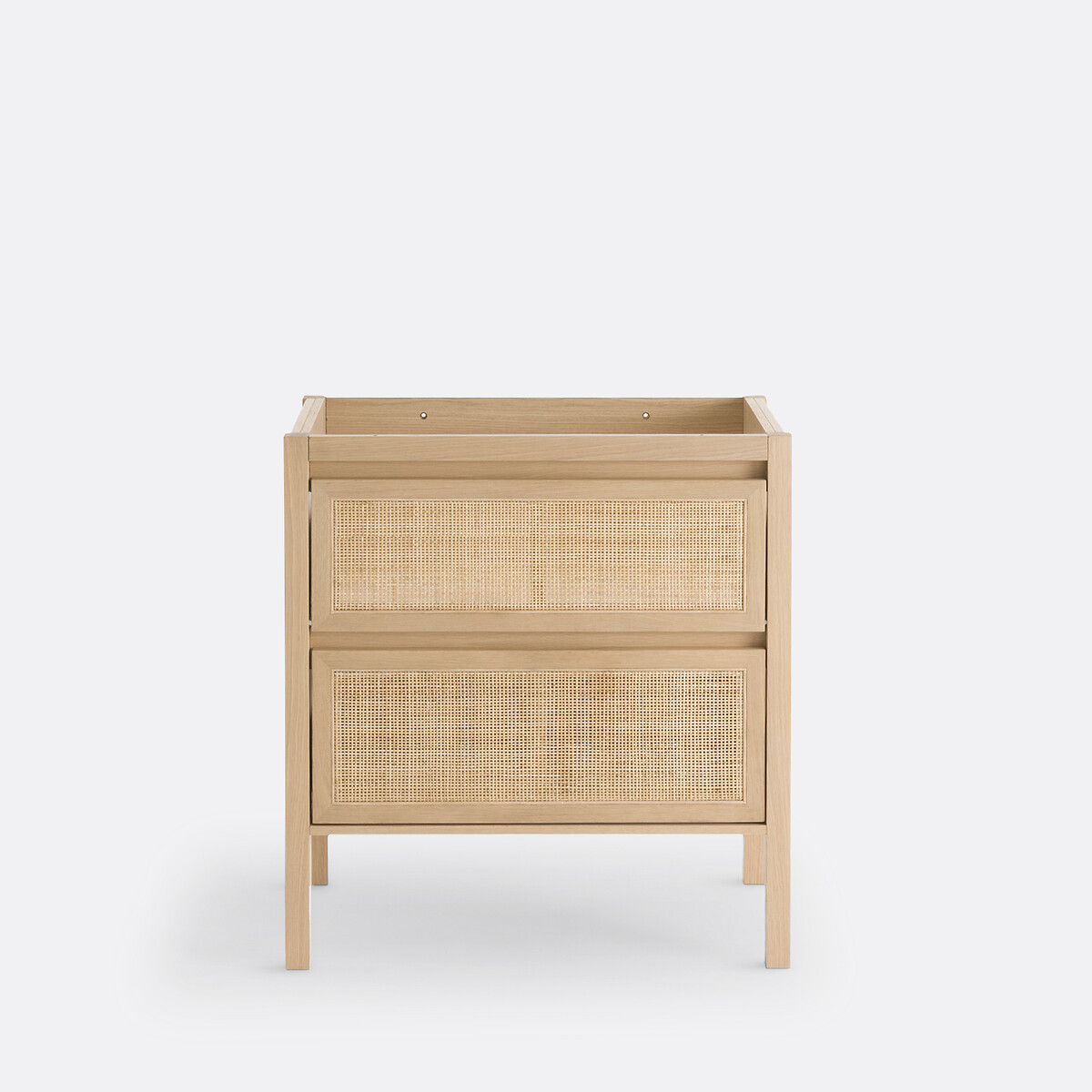 Lumpa L80cm Oak & Cane 2-Drawer Vanity Unit natural, LA REDOUTE INTERIEURS