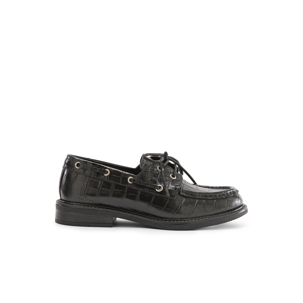 Derbies à lacets bout rond noir, PEDICONFORT