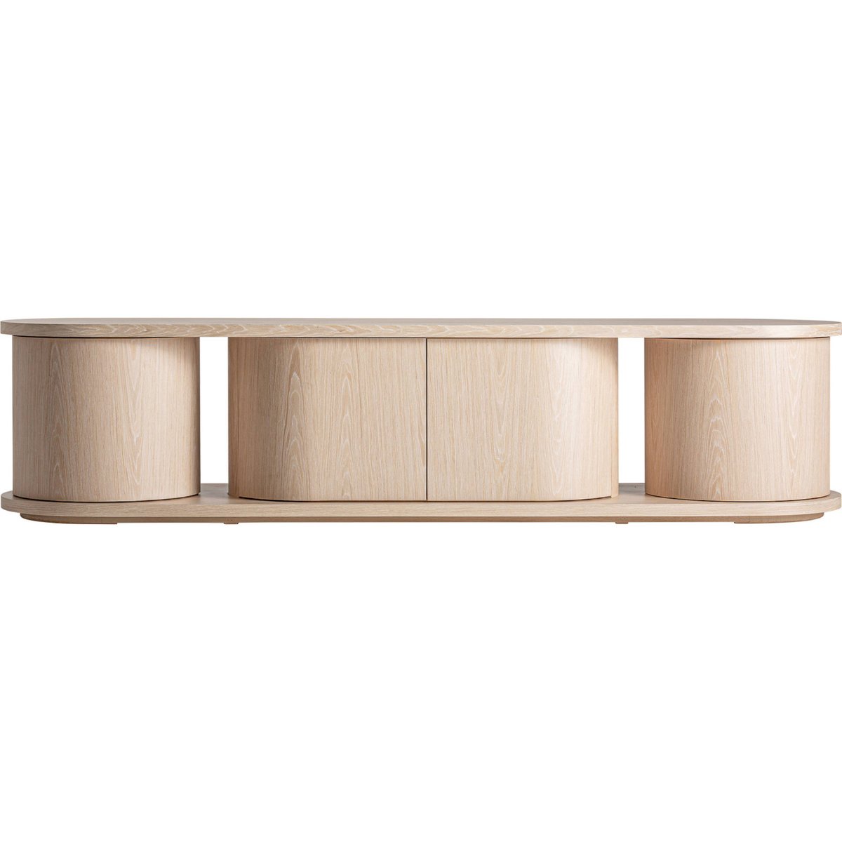 Meuble tv art déco en chêne S.KHARJ beige chêne clair, RECOLLECTION