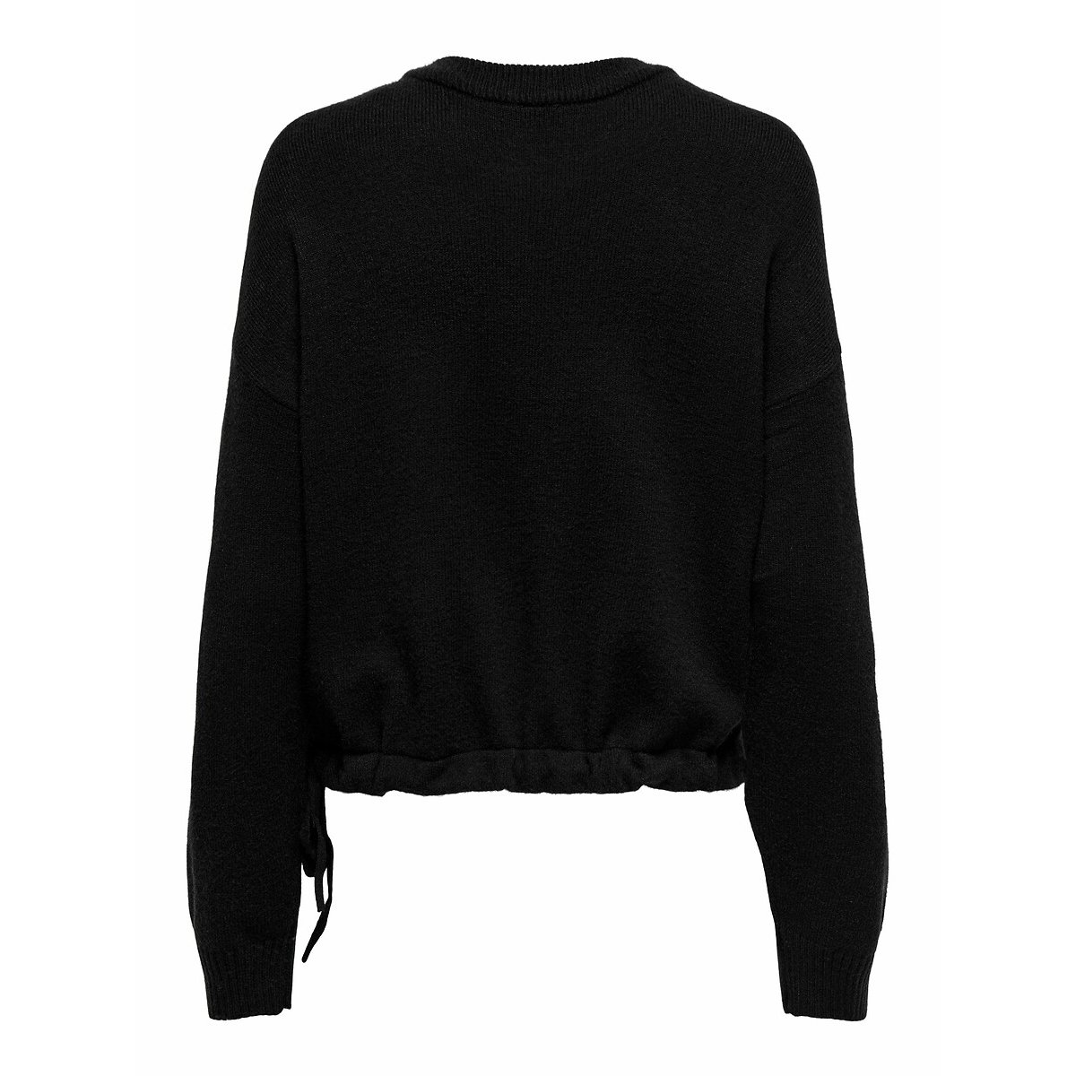 Crew Neck Jumper with Love Slogan black, ONLY