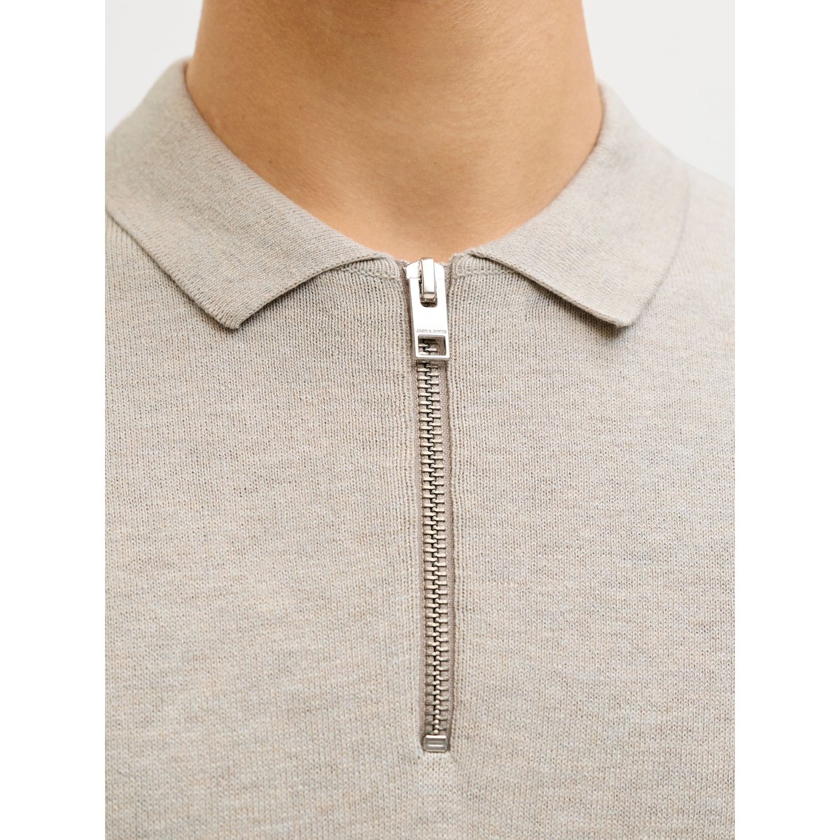 Polo Tricoté oatmeal, JACK & JONES