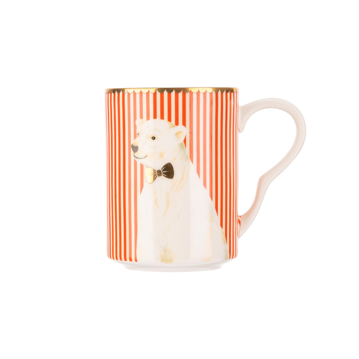Medium Xmas Polar Bear Mug red, YVONNE ELLEN