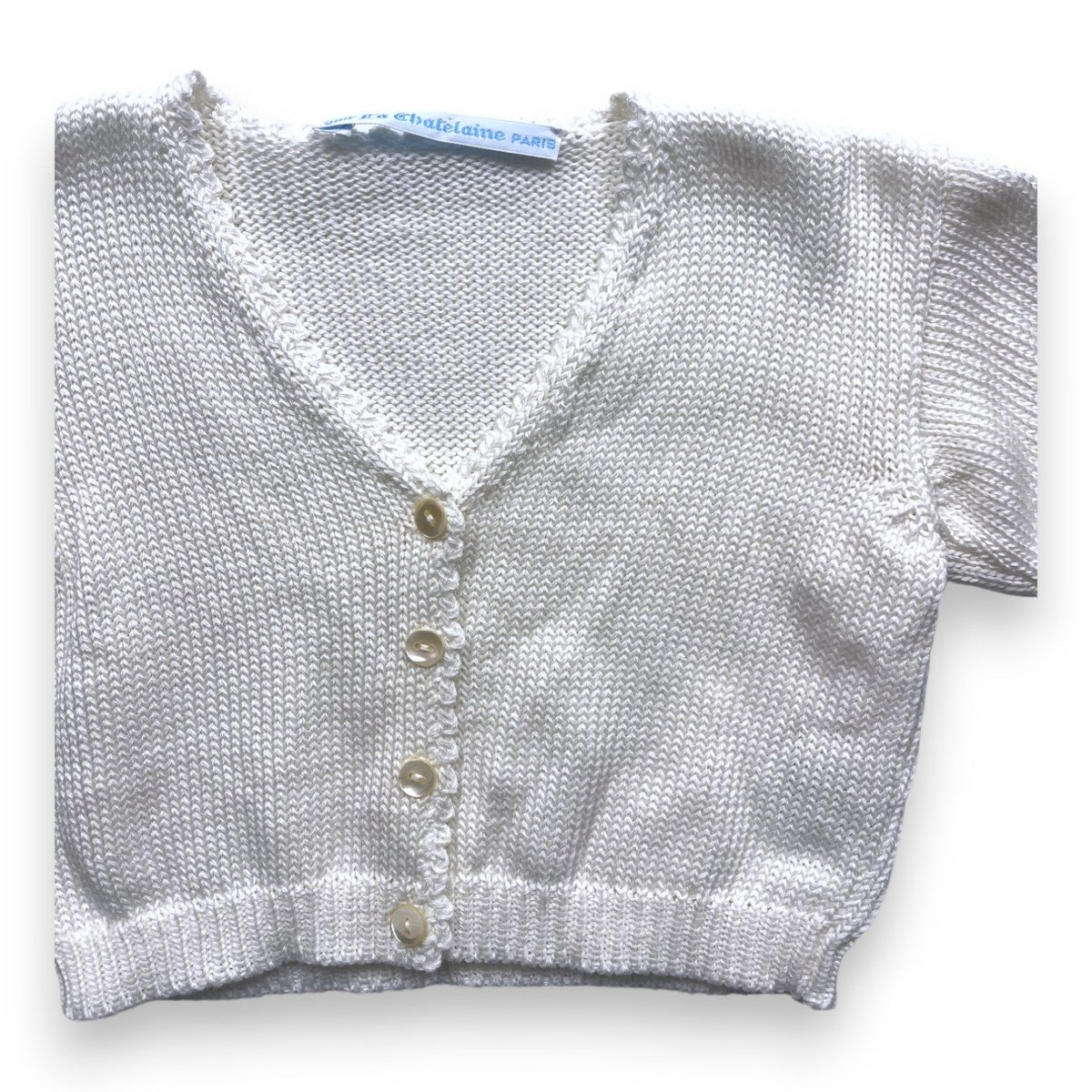 Cardigan bébé - Très bon état blanc, MOLLI