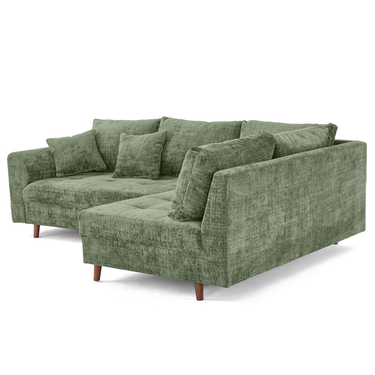 Canapé d'Angle droit 4 places - RUNE vert sauge, BEST MOBILIER