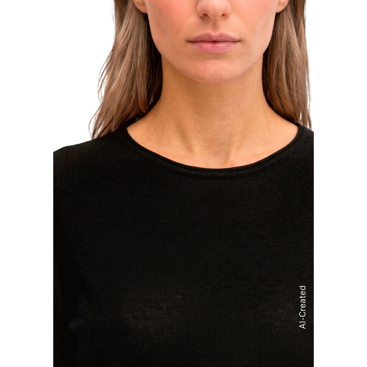 Pull en maille slim en laine mérinos douce noir, MARC O'POLO