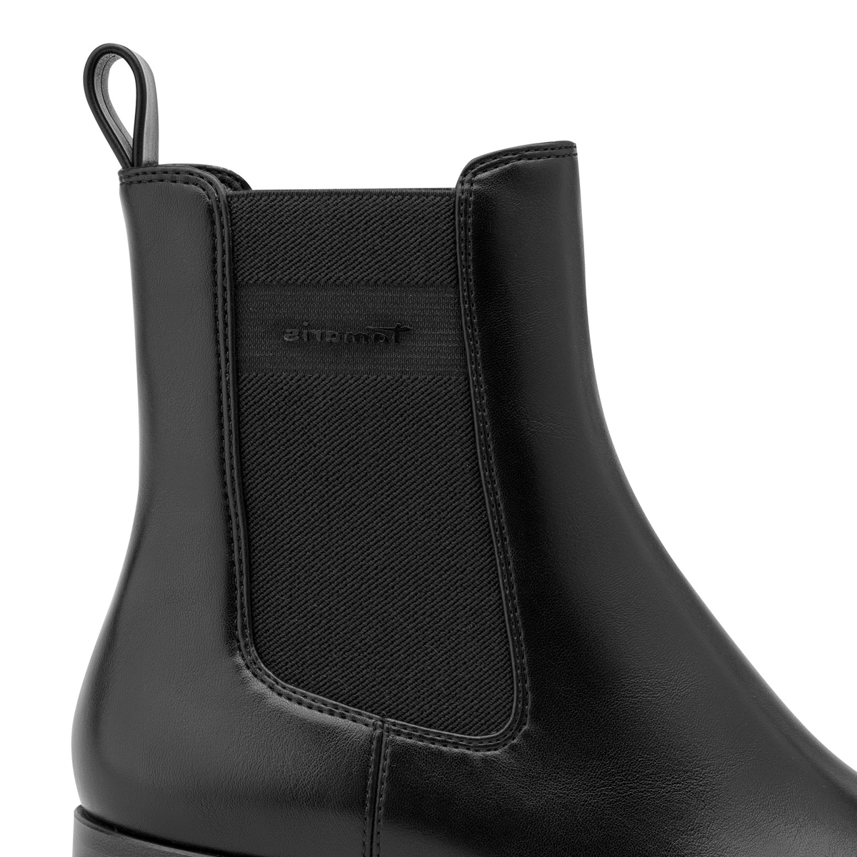 Bottine Chelsea pointu noir mat, TAMARIS