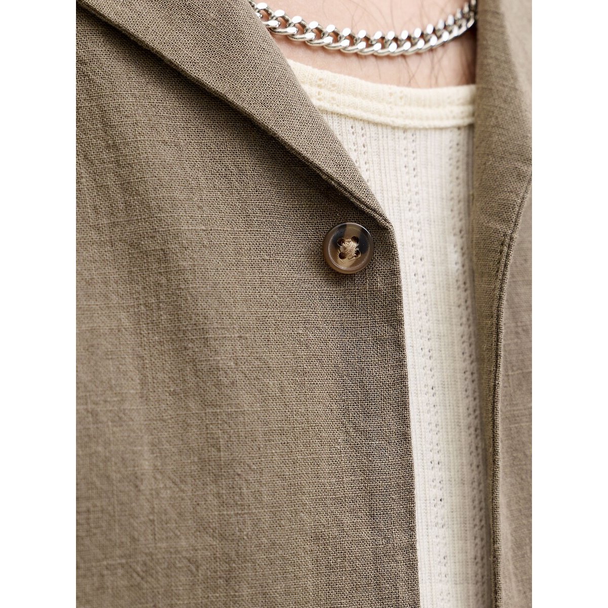Chemise loose manches courtes marron, JACK & JONES