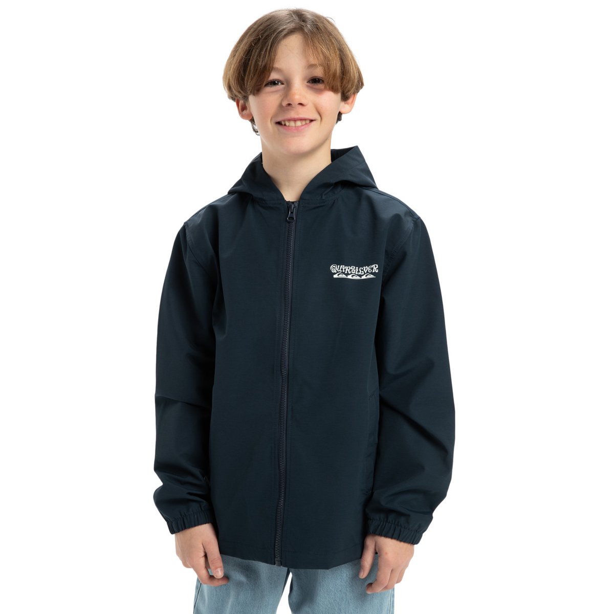 Veste coupe-vent à capuche RAIN CLOUD bleu dark navy, QUIKSILVER