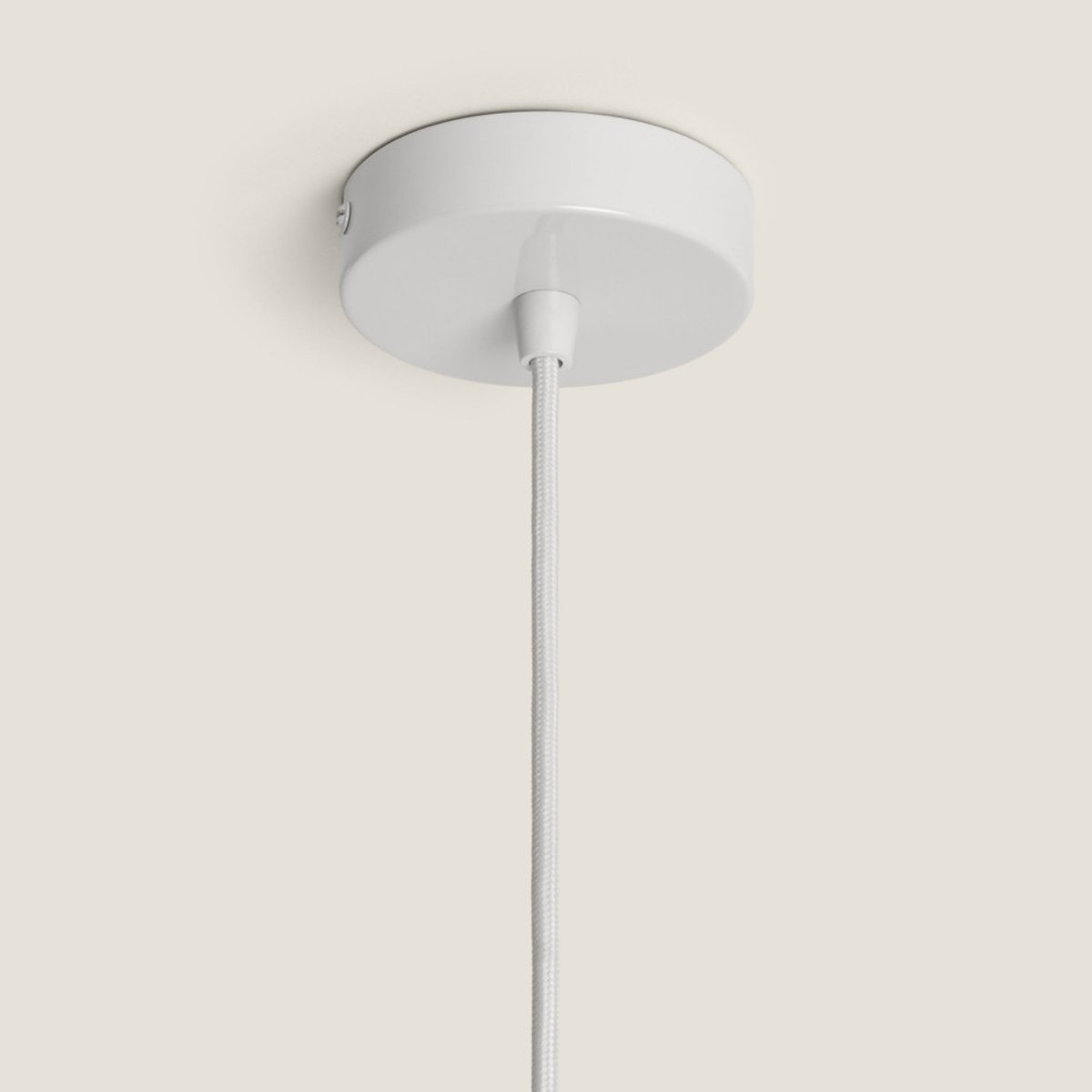 Suspension ronde en lin  45cm- PUNTA beige, DRAWER