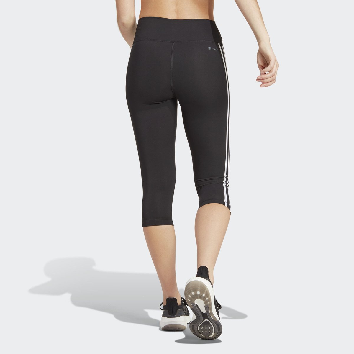 Legging 3/4 taille haute Essentials 3 Stripes black, adidas Performance