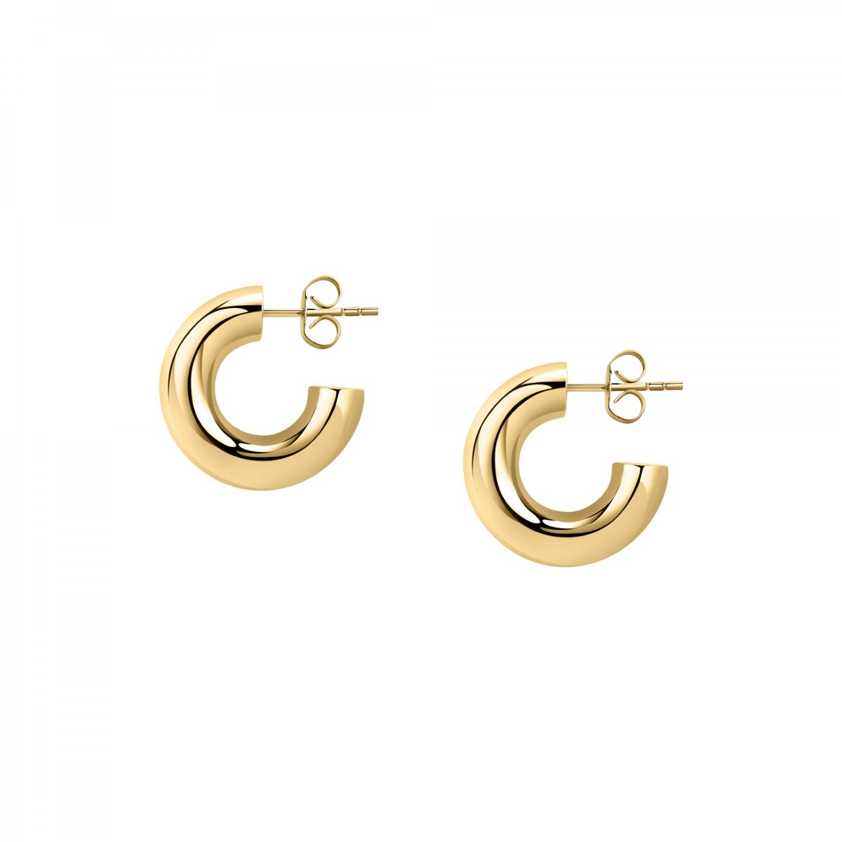 Boucles d'oreilles en acier CREOLE or jaune, MORELLATO