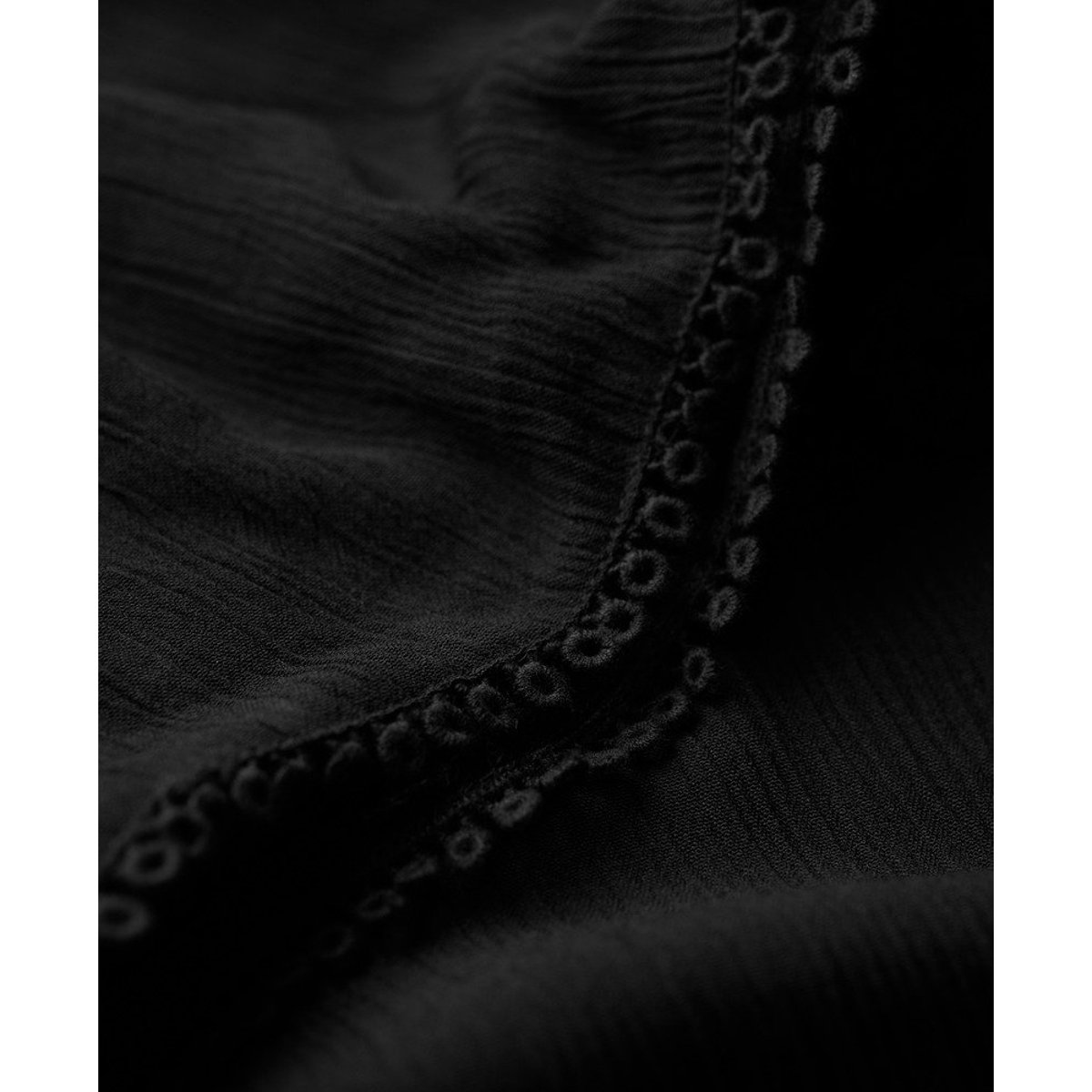 Robe longue dos nu à nouer noir, SUPERDRY