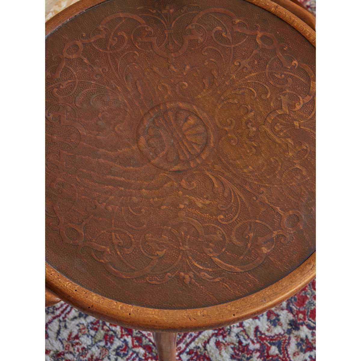 Fauteuil Thonet en bois Ernest N°961 - Bon état bois foncé, DEBONGOUT