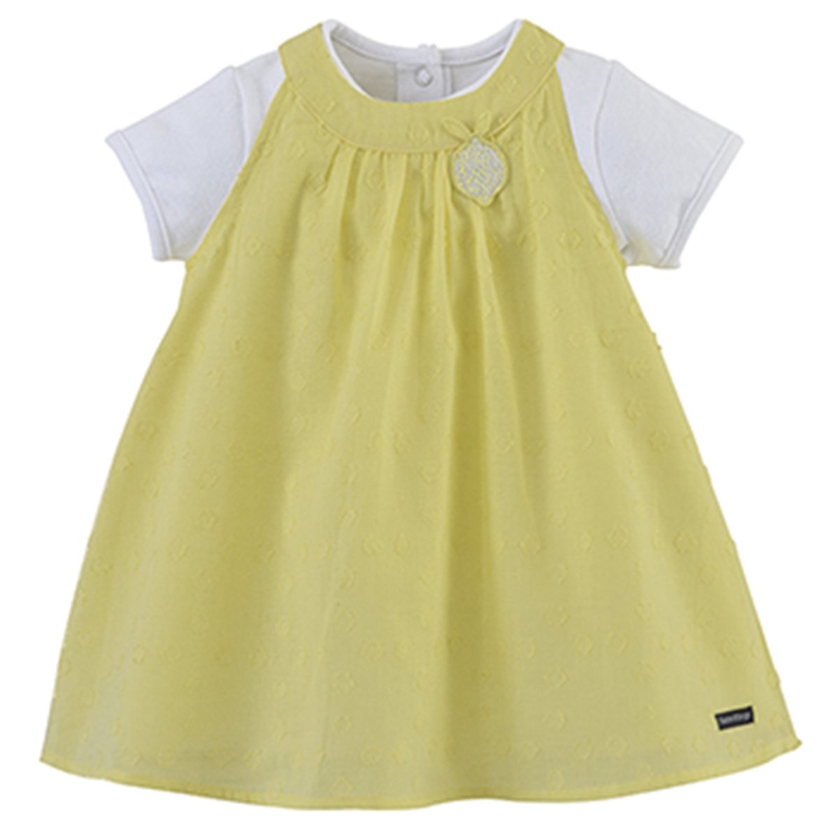Robe bebe jaune jaune, SUCRE D'ORGE