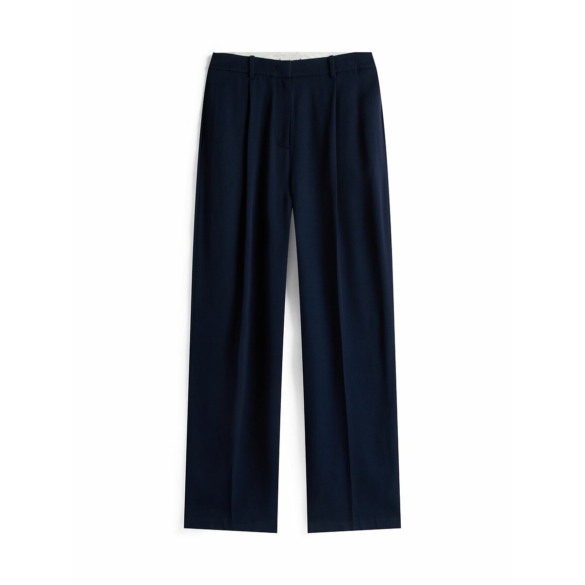 Pantalon droit à pinces bleu marine, TOMMY HILFIGER