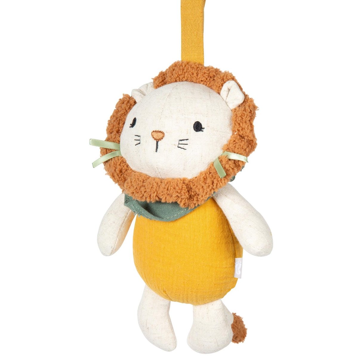 Boite à musique lion en tissu LITTLE LION jaune, SMALL FOOT COMPANY
