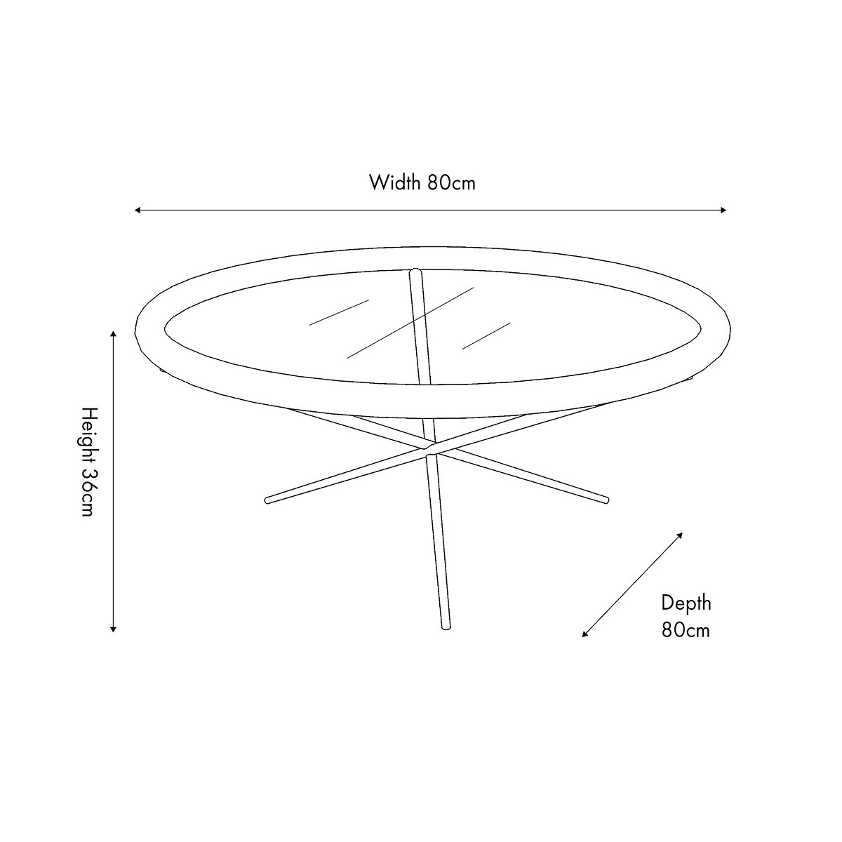 Ellery Glass & Wood Coffee Table black, SO'HOME