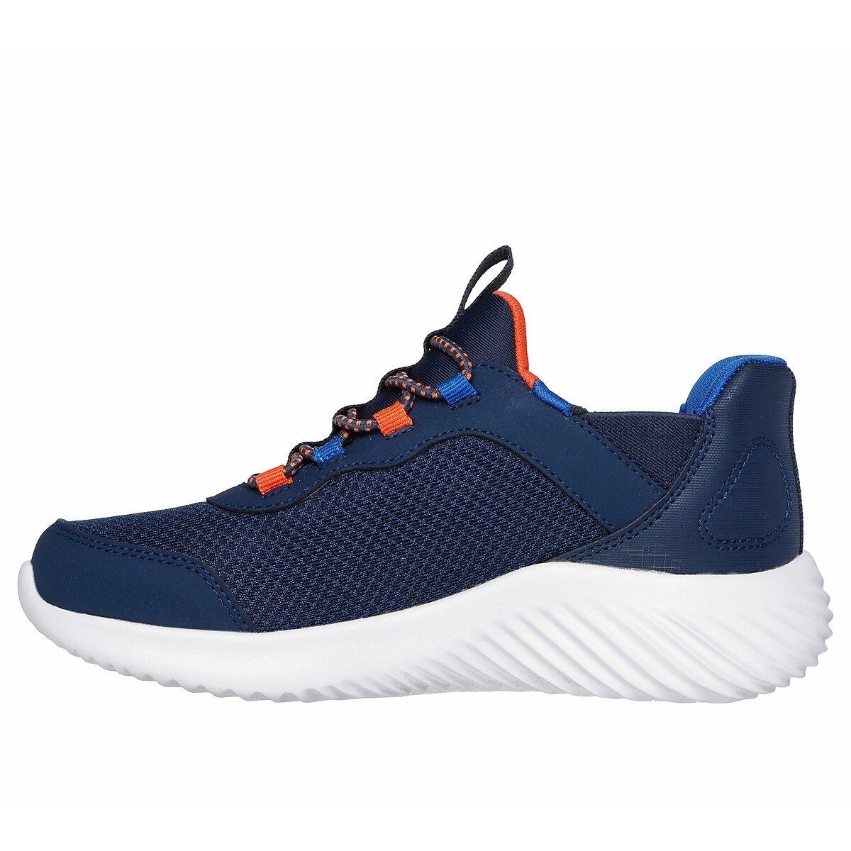 Baskets Slip-Ins: Bounder-Brisk-Burst bleu marine, SKECHERS