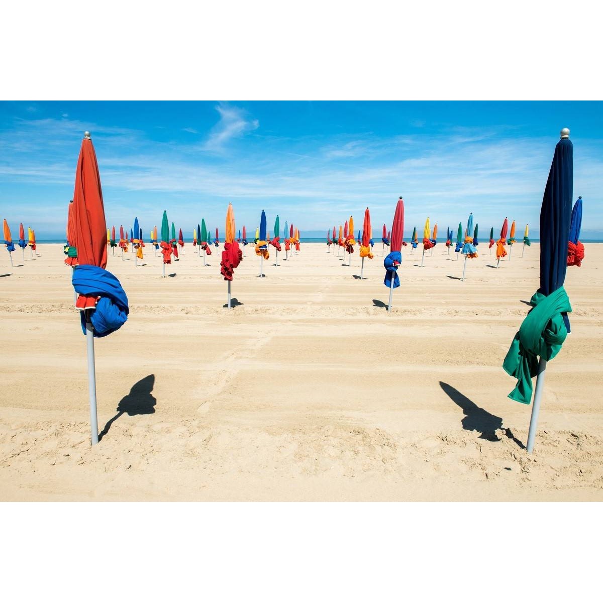 Tableau Mural Plage De Parasols PLAGE tableau en verre synthétique, CEANOTHE