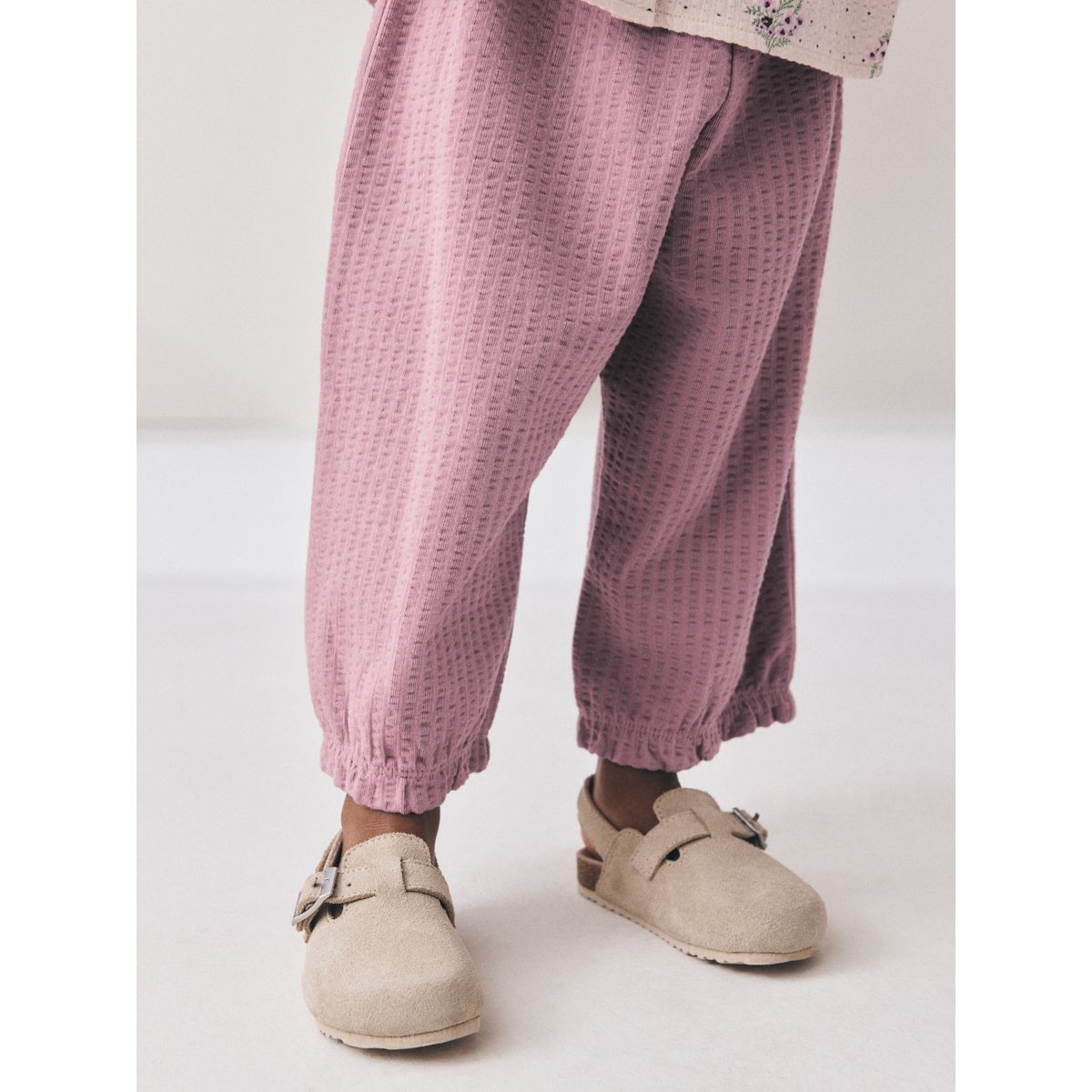 Chemisier à manches longues/pantalon bouffant rose à petites fleurs, NEXT