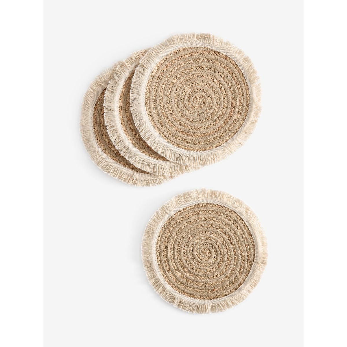 Set de table tissé en jute, lot 4 naturel, NEXT
