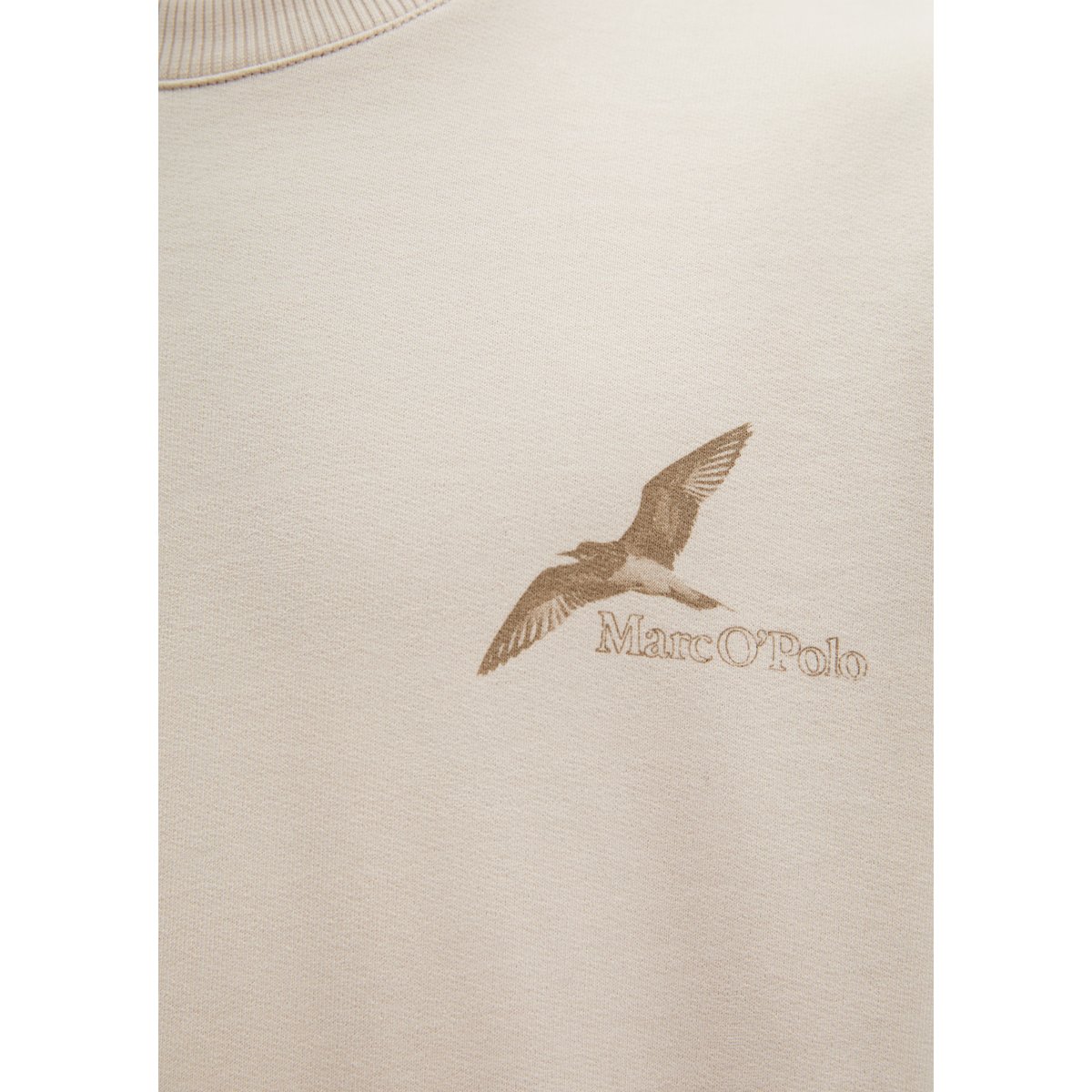 Sweat-shirt relaxed avec un grand imprimé au dos gris, MARC O'POLO