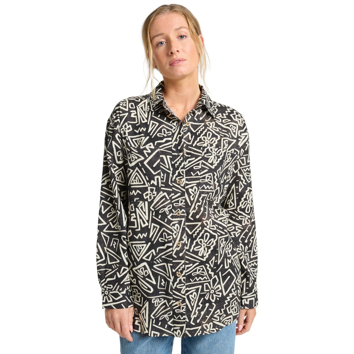 Chemise manches longues BE A DREAM noir black sands, BILLABONG