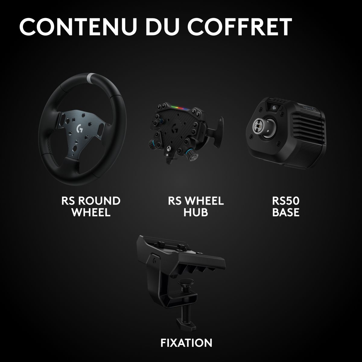 Volant RS50 Syst PS/PC + Track Wheel couleur unique, LOGITECH