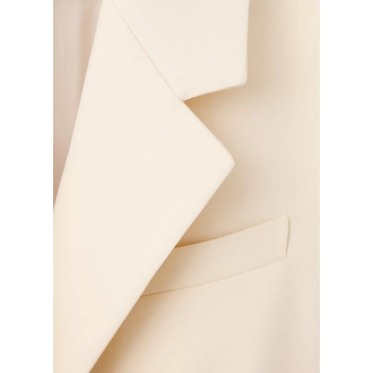 Veste costume ceinture écru, MANGO