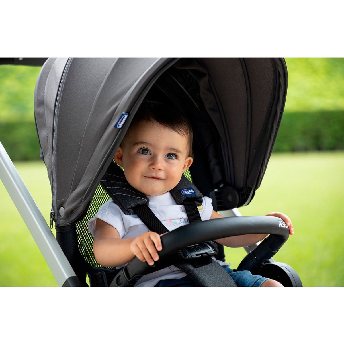 Poussette Trio Alysia i-Size gris, CHICCO