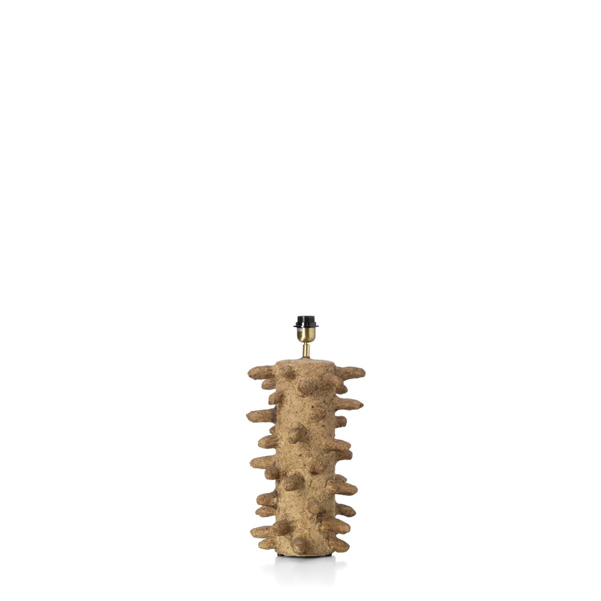 Lampe de table en papier-mâché SPIKETACULAR beige foncé, BAZAR BIZAR