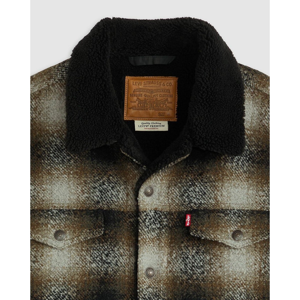 Geruite jas met sherpakraag geruit, LEVI'S