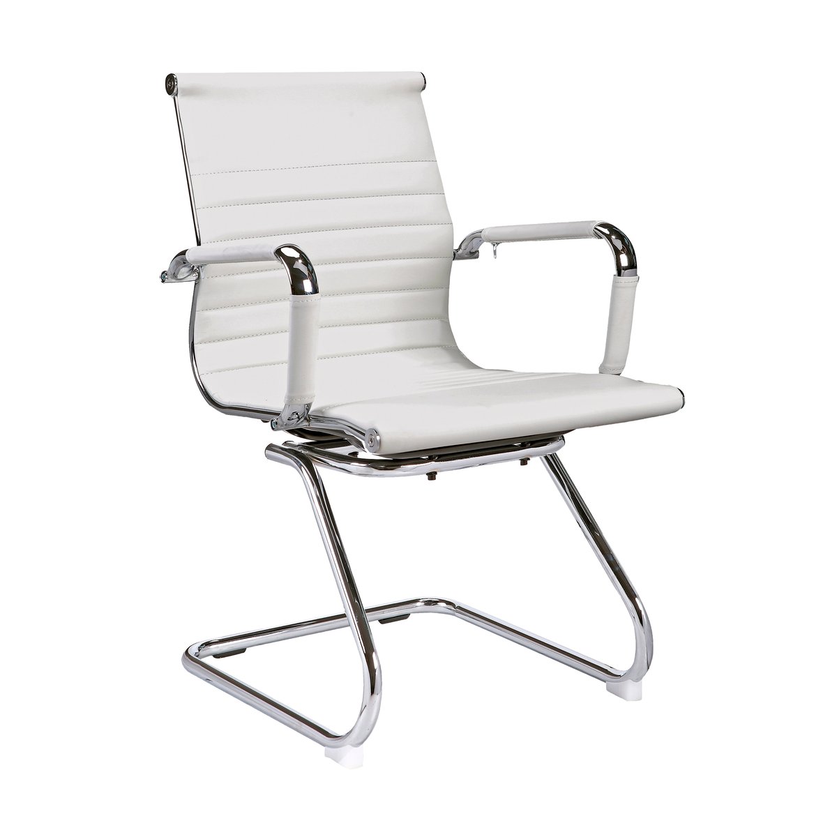 Fauteuil de bureau en simili polyuréthane, EXECUTIVE blanc, HISPANOHOGAR