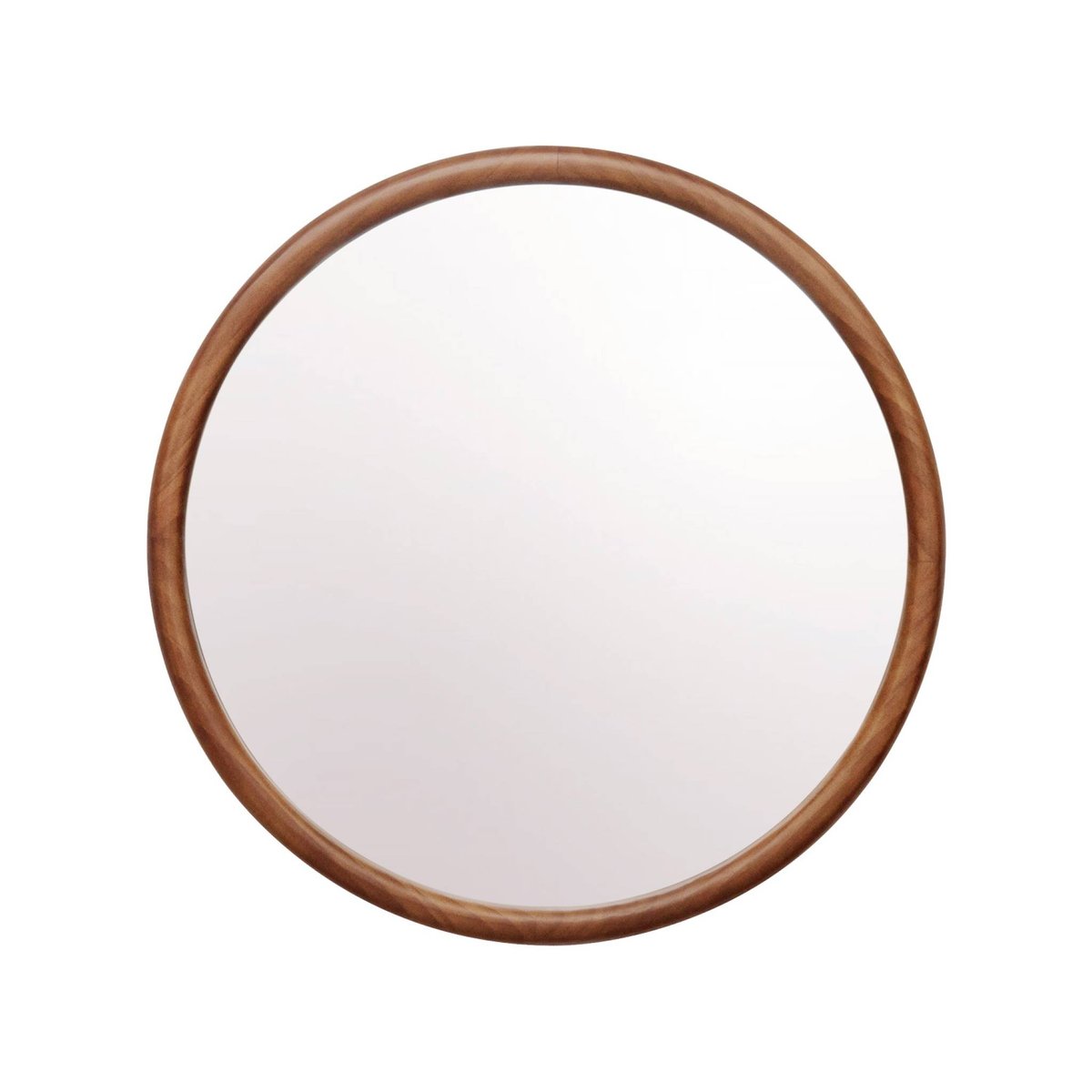 Miroir rond bois de pin Ø60cm GEORGIA noyer, SWEEEK