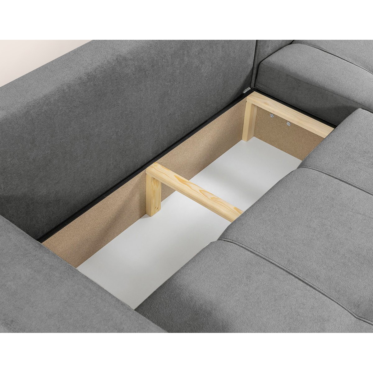 Canapé d'angle réversible convertible 4pl, NICOLE gris, BEST MOBILIER